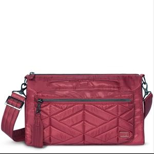 NWT - LUG Stretch Crossbody / Shoulder Bag in Rosewood Red
